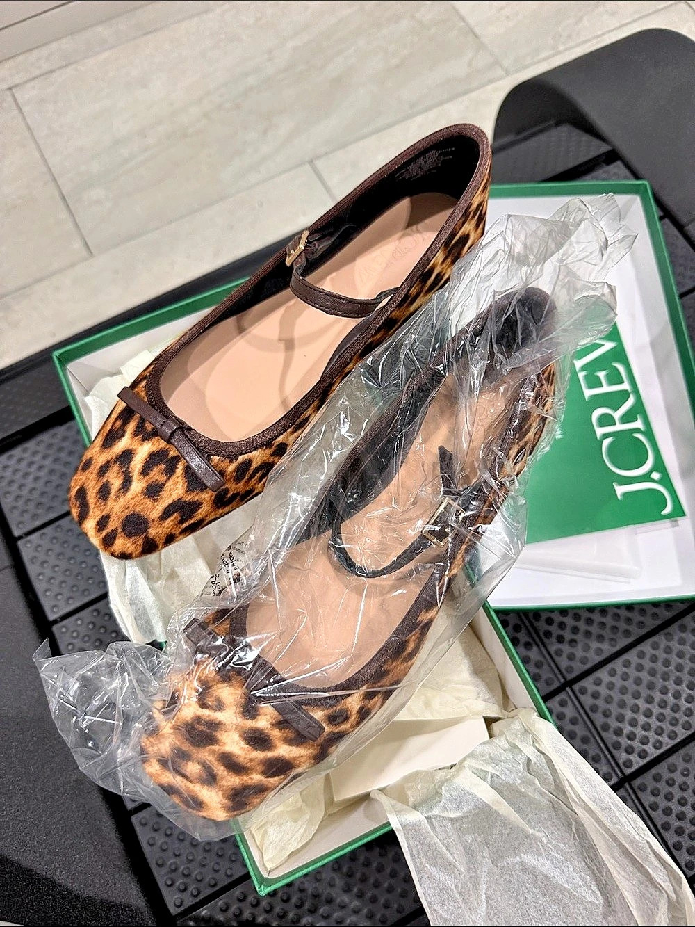 J.Crew Quinn Mary Jane ballet flats in leopard print Leopard Print US 5